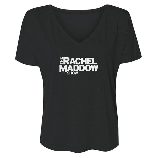 The Rachel Maddow Show LOGO Women's Relaxed V-Neck T-Shirt