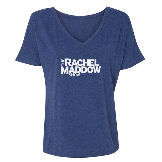 The Rachel Maddow Show LOGO Women's Relaxed V-Neck T-Shirt