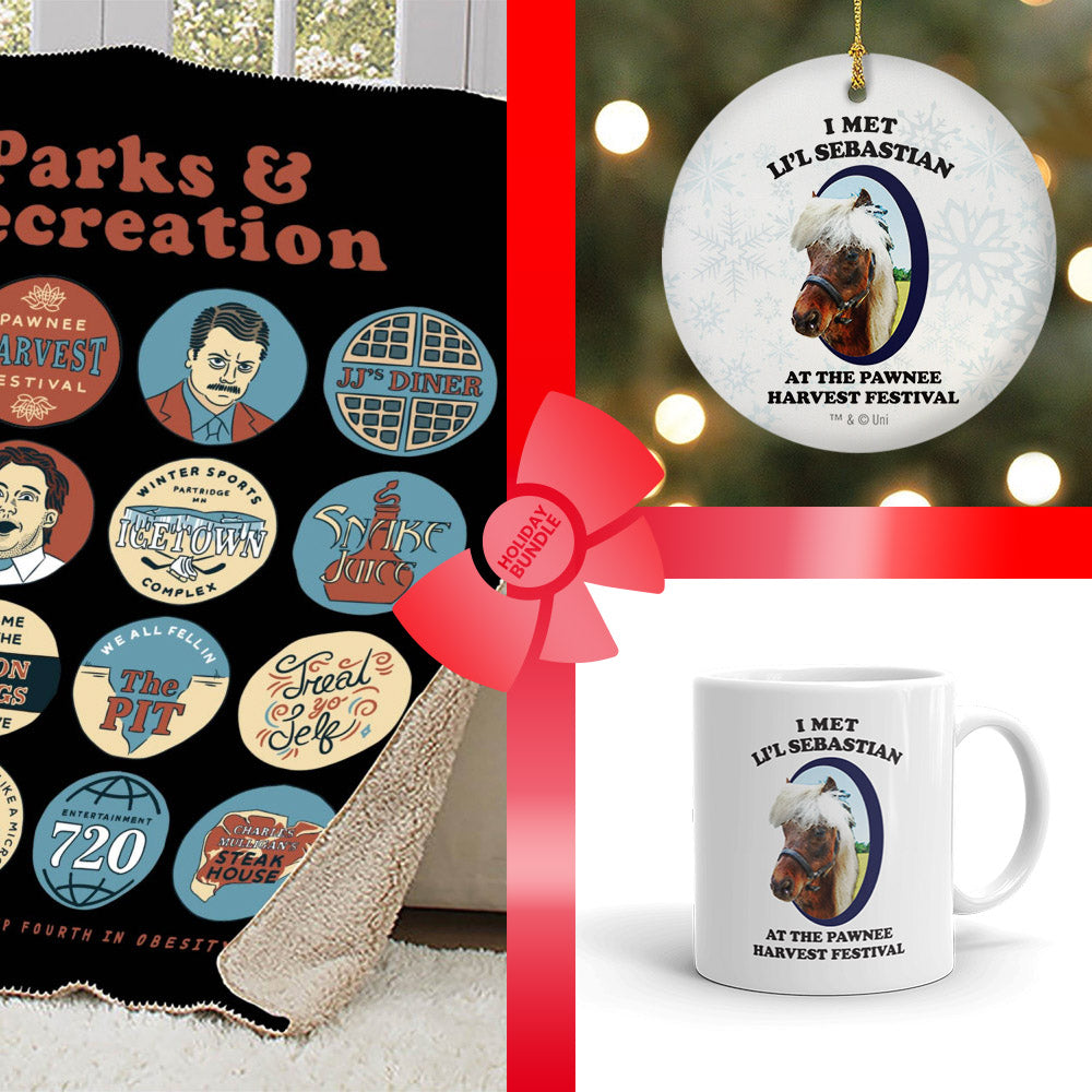 Parks and Recreation Li'l Sebastian and Quote Mash-Up Bundle