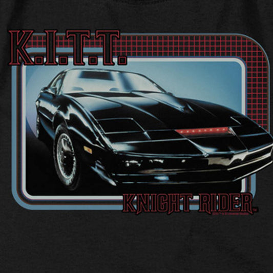 Knight Rider KITT Black Heather Short Sleeve T-Shirt