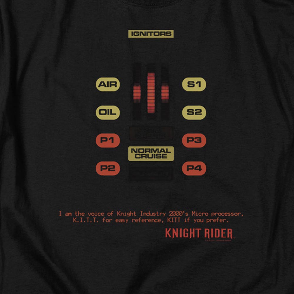Knight Rider KITT Console Heather Short Sleeve T-Shirt