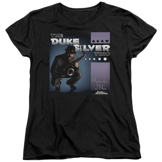 Parks and Recreation The Duke Silver Trio Women's Short Sleeve T-Shirt
