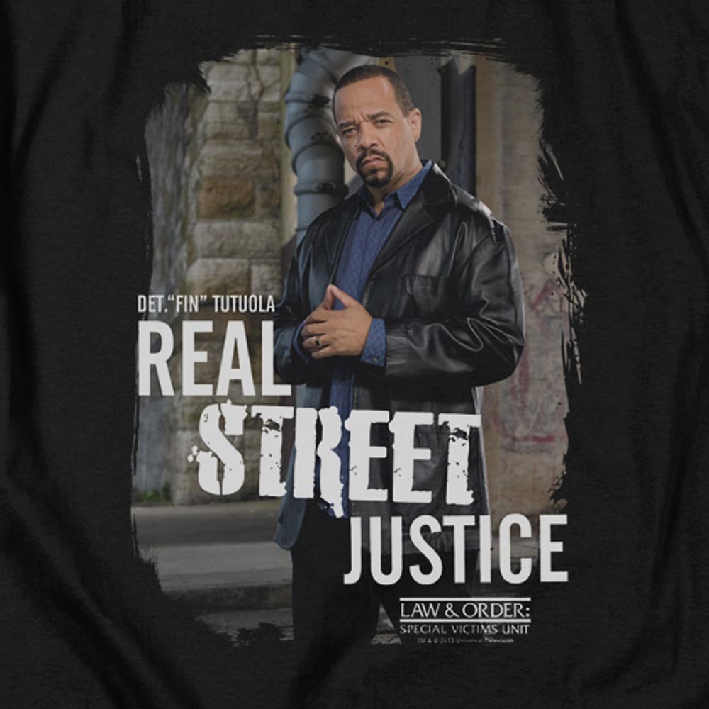 Law & Order: SVU Street Justice Black Heather Short Sleeve T-Shirt