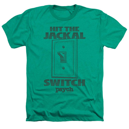 Psych Hit the Jackal Switch Heather Short Sleeve T-Shirt