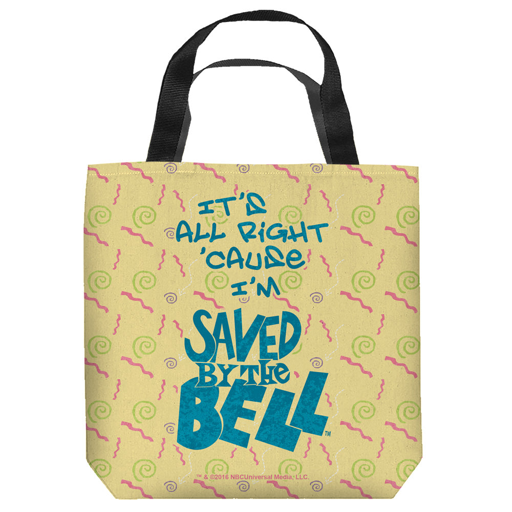 Saved By The Bell It's All Right Tote Bag
