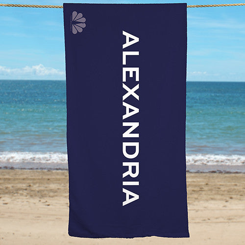 Personalized NBC Monochromatic Beach Towel