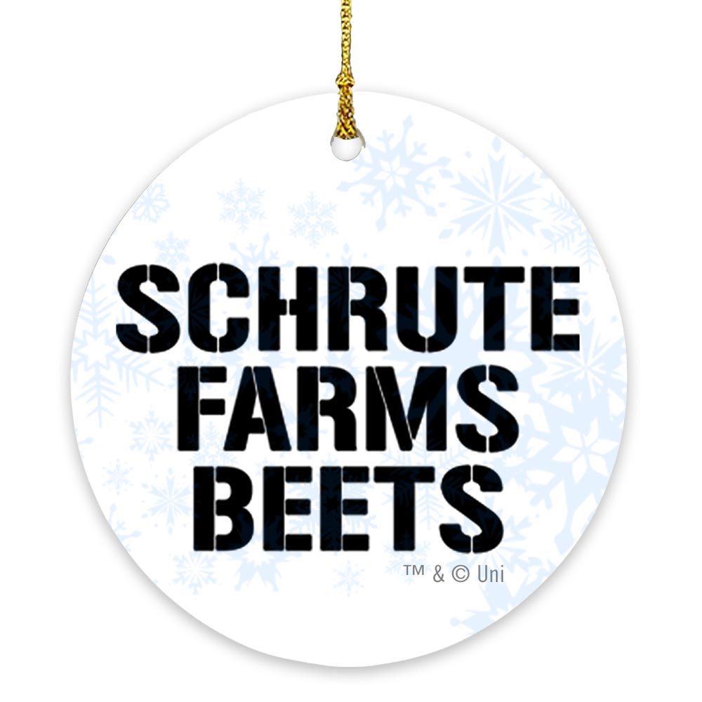 The Office Schrute Farms Beets Ornament