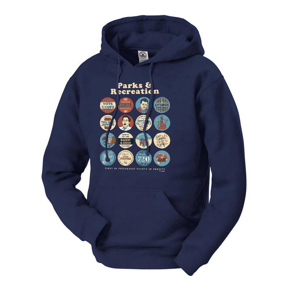 Parks and Recreation Quote Mash-Up Hooded Sweatshirt