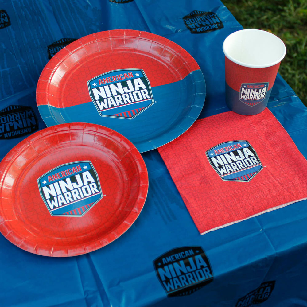 American Ninja Warrior Official Party Supplies Pack for 10 Guests
