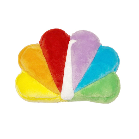 NBC Peacock Plush Squeaker Dog Toy