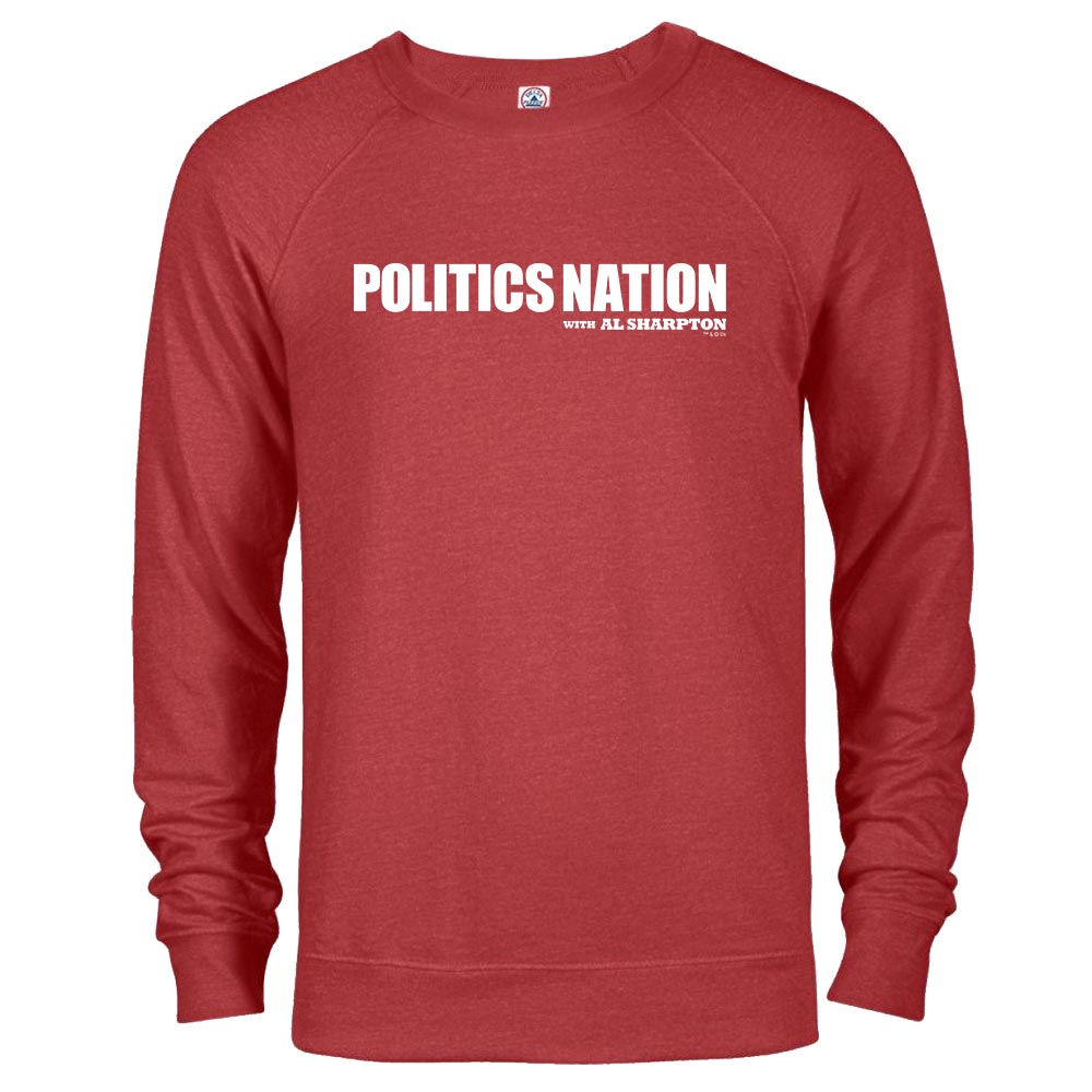 PoliticsNation LOGO Lightweight Crewneck Sweatshirt