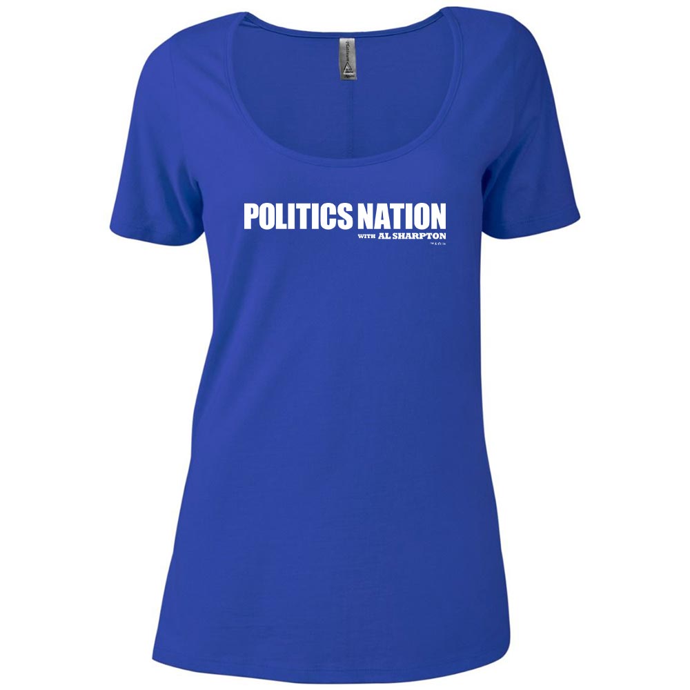 PoliticsNation LOGO Women's Relaxed Scoop Neck T-Shirt