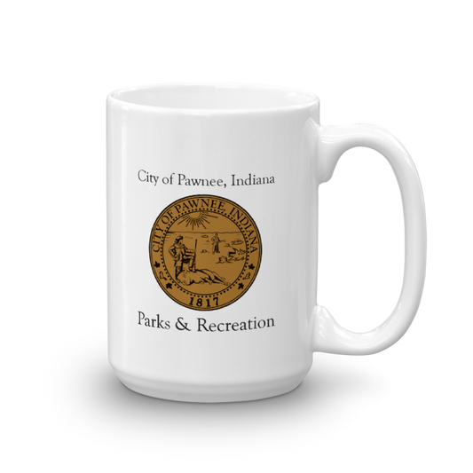 Parks and Recreation City of Pawnee White Mug