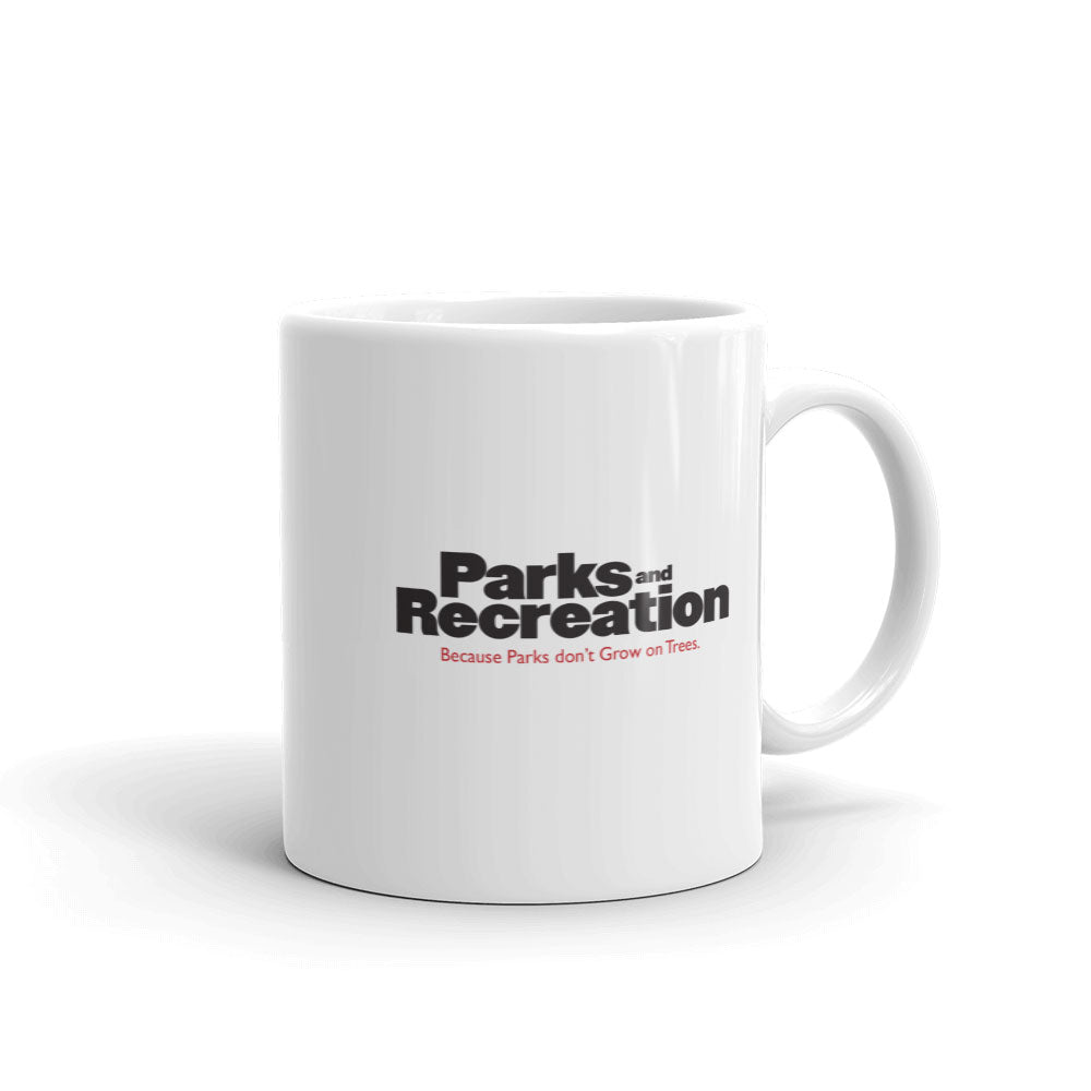 Parks and Recreation Logo White Mug