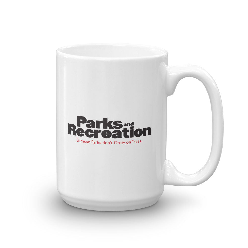 Parks and Recreation Logo White Mug