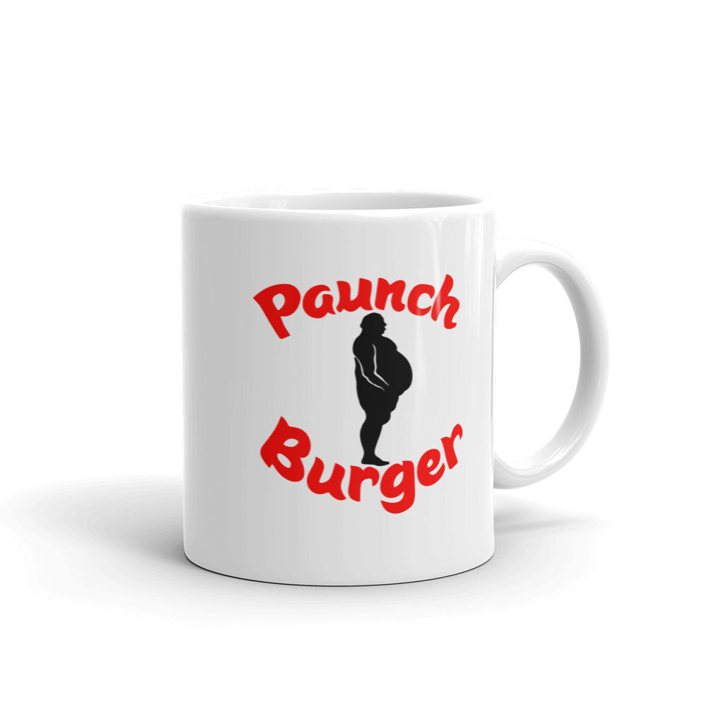 Parks and Recreation Paunch Burger White Mug