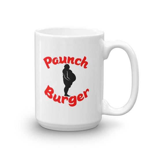 Parks and Recreation Paunch Burger White Mug