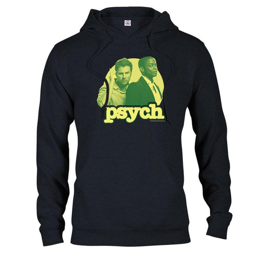 Psych Gus and Shawn Adult Fleece Hooded Sweatshirt