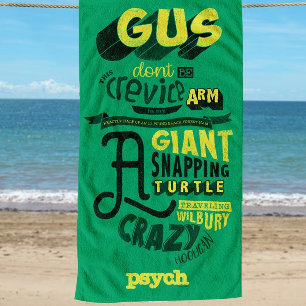 Psych Gus Don't Be Beach Towel
