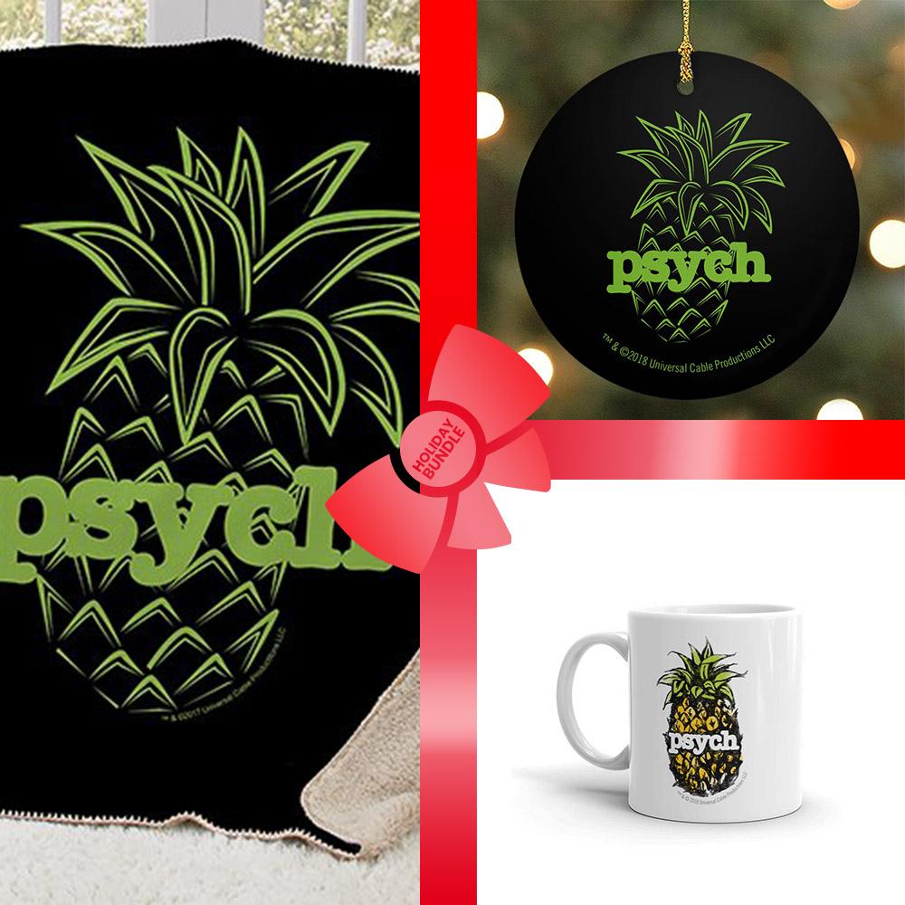 Psych Pineapple Ultimate Fan Gift Wrapped Bundle