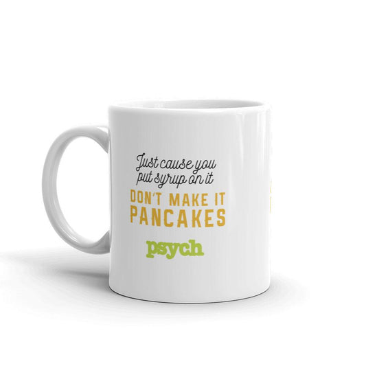 Psych Pancakes White Mug