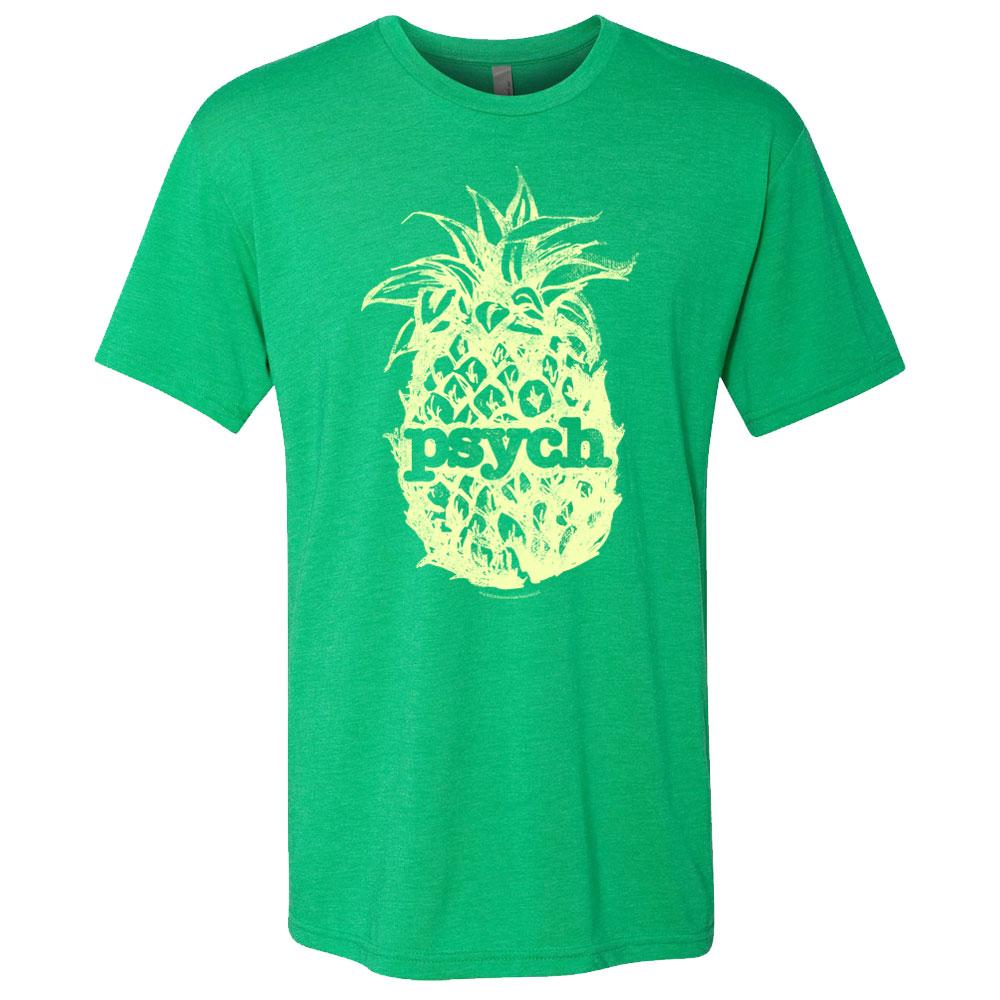 90's Psychotic Pineapple ビンテージ バンド Tシャツ Psych Vintage Yellow Pineapple Men's Tri-Blend Short Sleeve T-Shirt