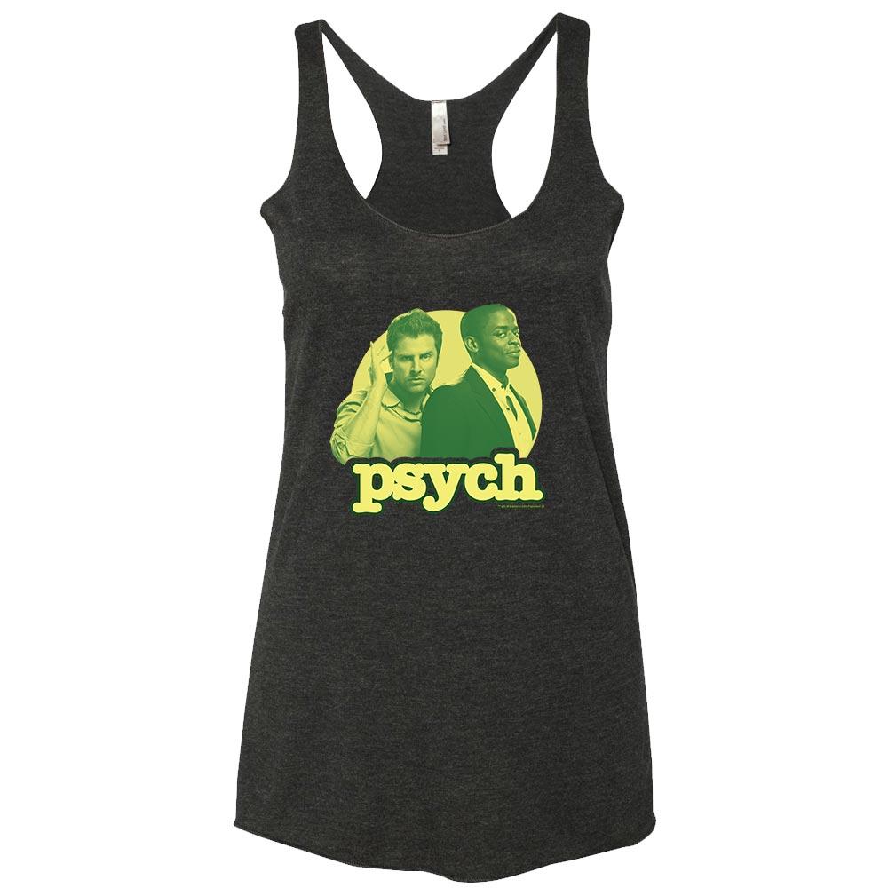 Psych Gus and Shawn Triblend Racerback tees