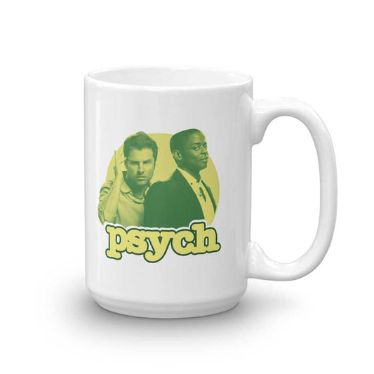Psych Gus and Shawn White Mug