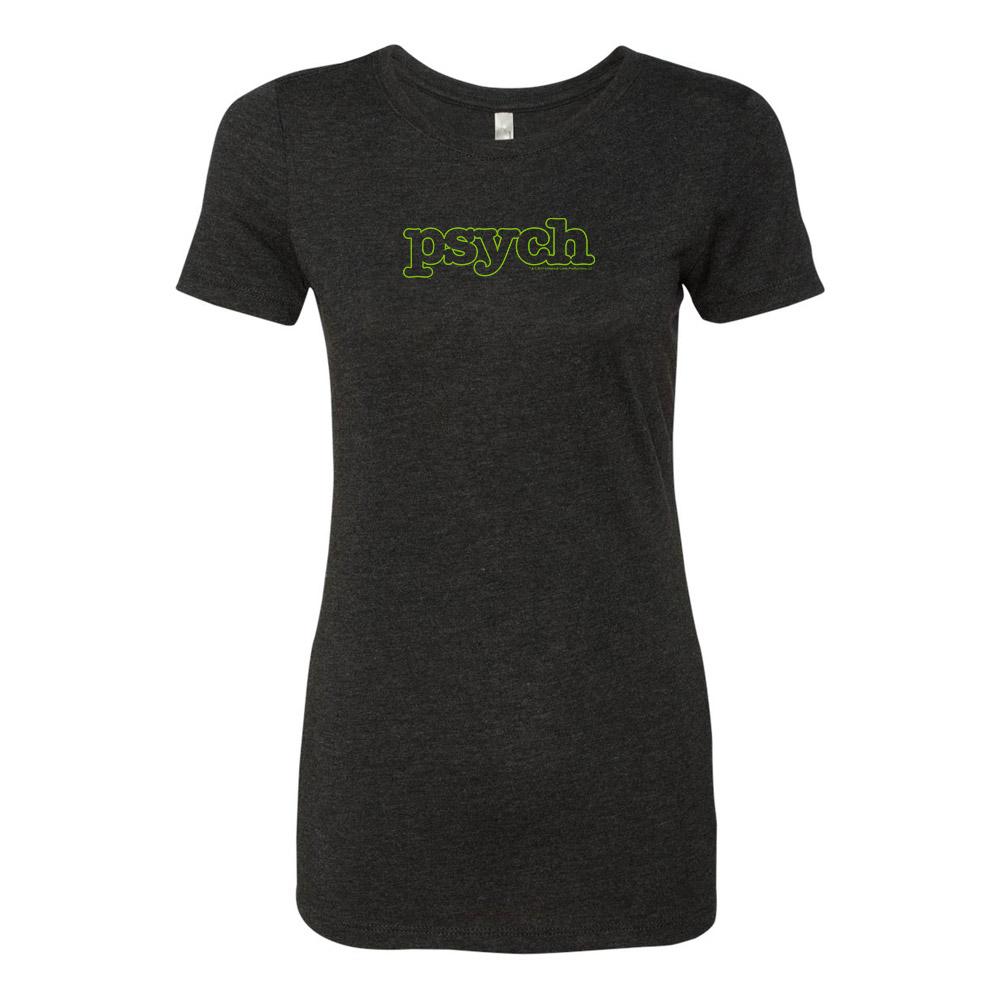 Psych Outline Logo Women's Tri-Blend T-Shirt