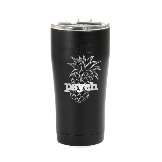 Psych Pineapple Laser Engraved SIC Tumbler