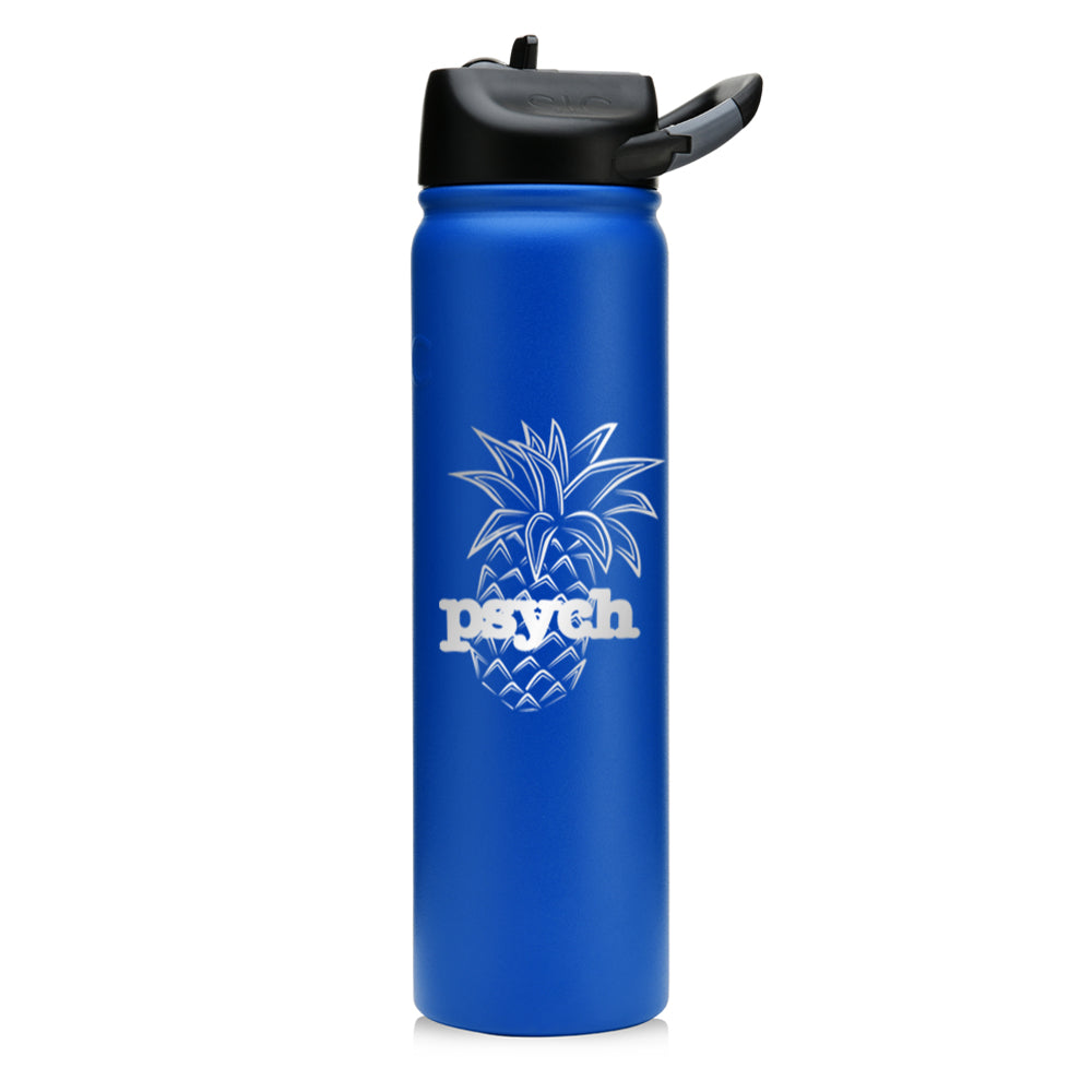 Psych Pineapple Laser Engraved SIC Water Bottle