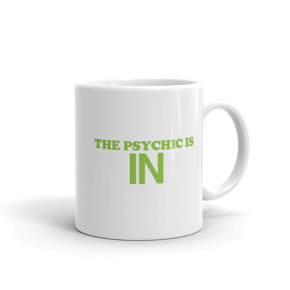 Psych The Psychic Is In White Mug