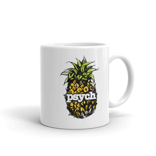 Psych Vintage Pineapple White Mug