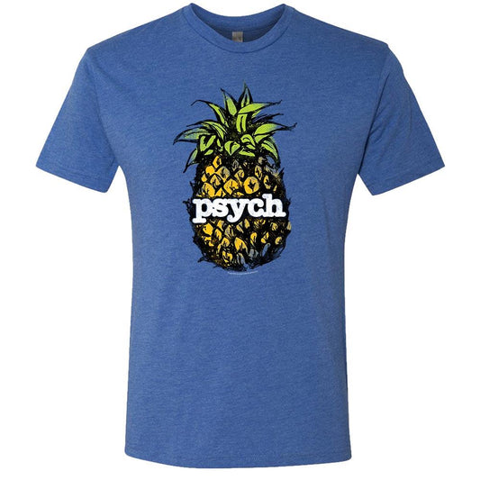 Psych Vintage Pineapple Men's Tri-Blend Short Sleeve T-Shirt