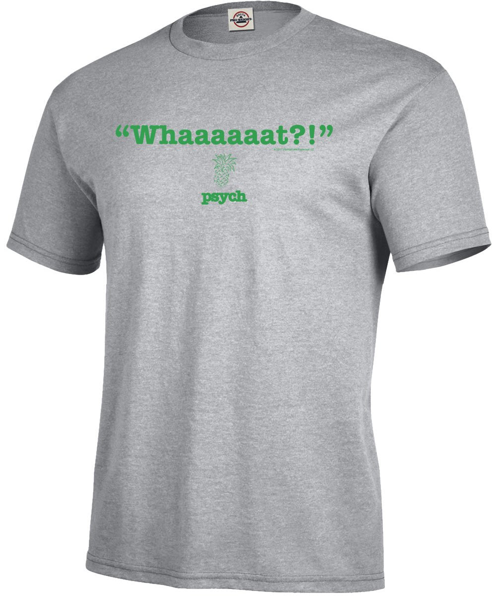 Psych Whaaaaaat?! Adult Short Sleeve T-Shirt