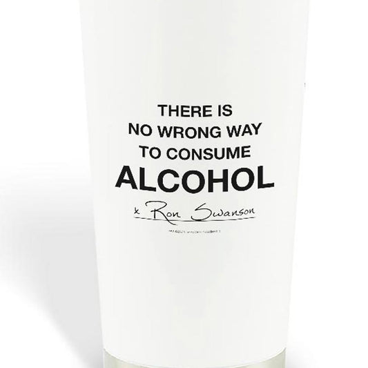 Parks and Recreation No Wrong Way to Consume Alcohol Stainless Steel Travel Mug