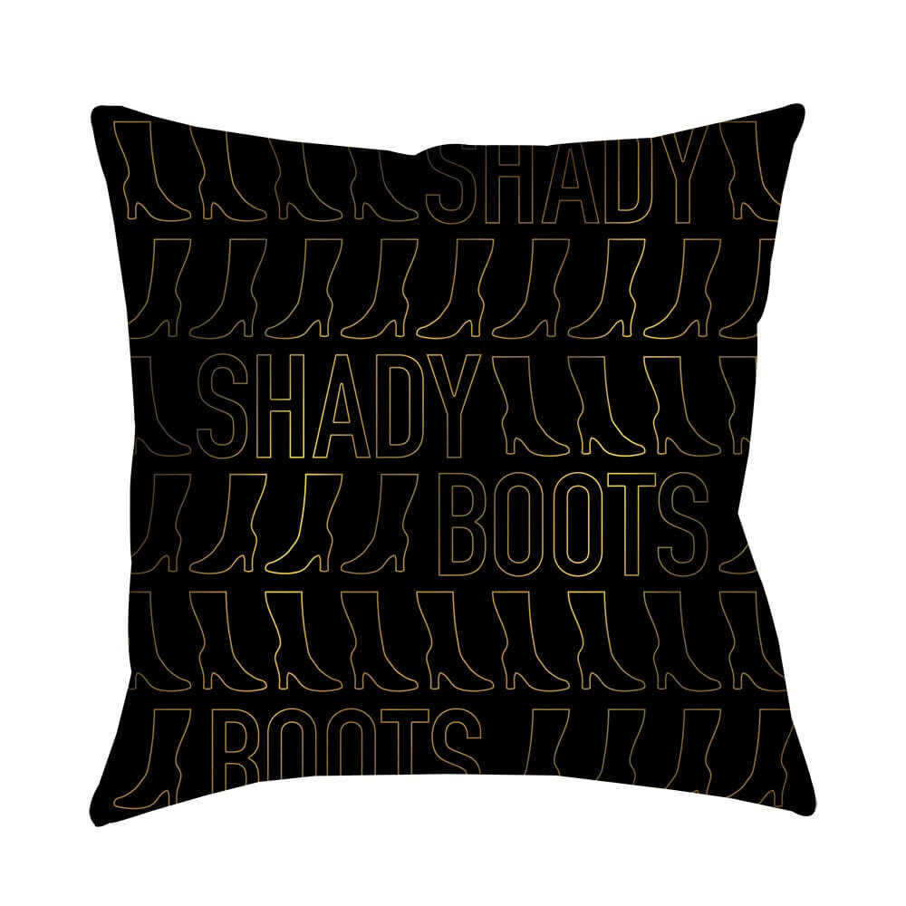 Shady Boots Pillow - 16 X 16