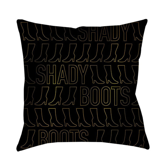 Shady Boots Pillow - 16 X 16