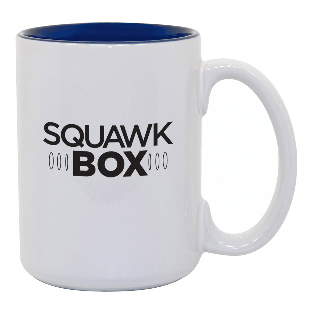 Squawk Box Logo Two-Tone Mug