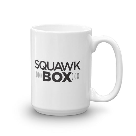 Squawk Box Logo White Mug