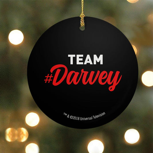 Suits Team Darvey Double-Sided Ornament