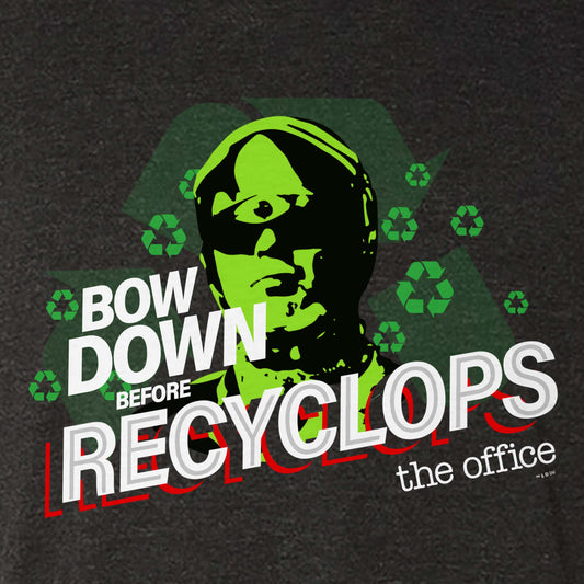 The Office Bow Down Before Recyclops Men's Tri-Blend T-Shirt