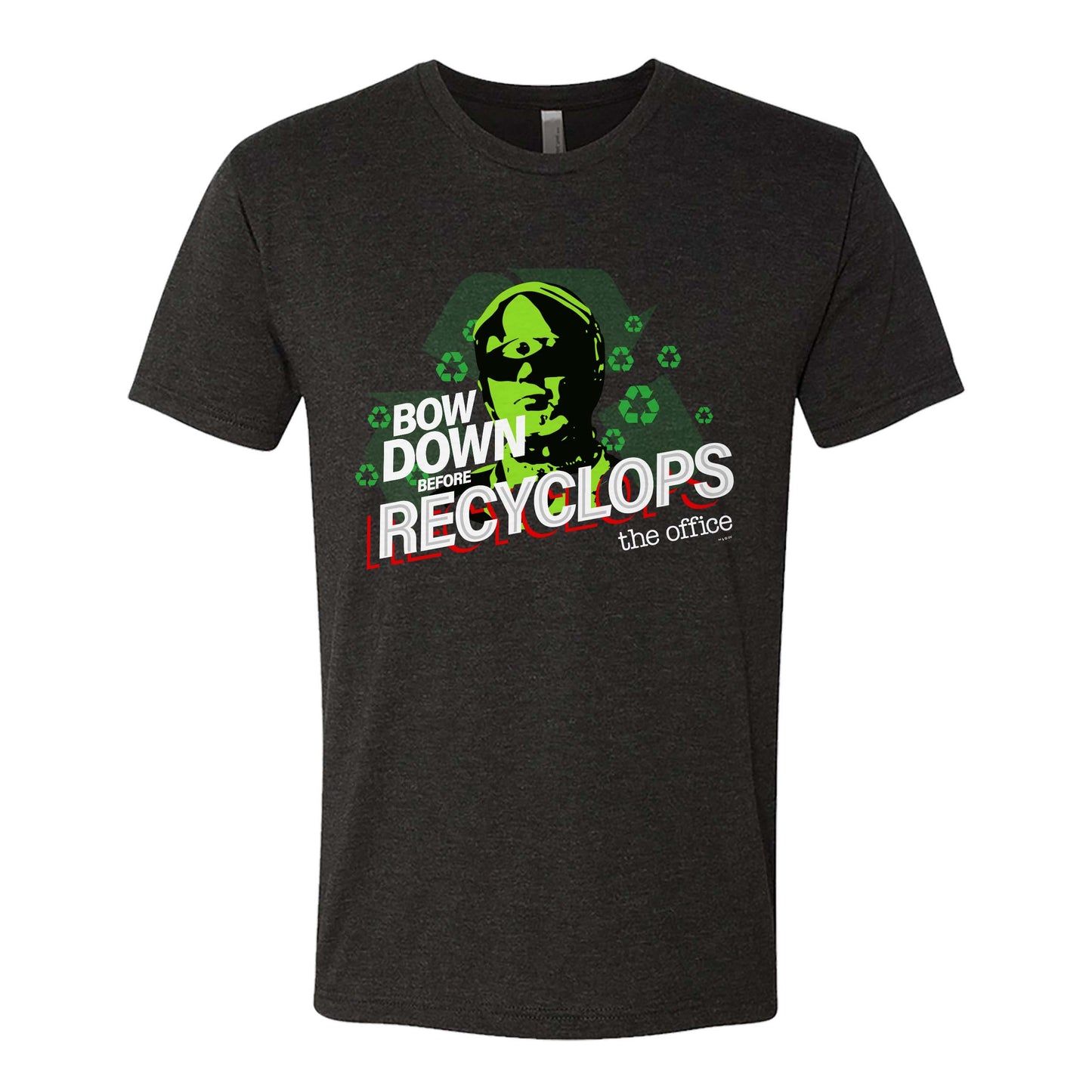 The Office Bow Down Before Recyclops Men's Tri-Blend T-Shirt
