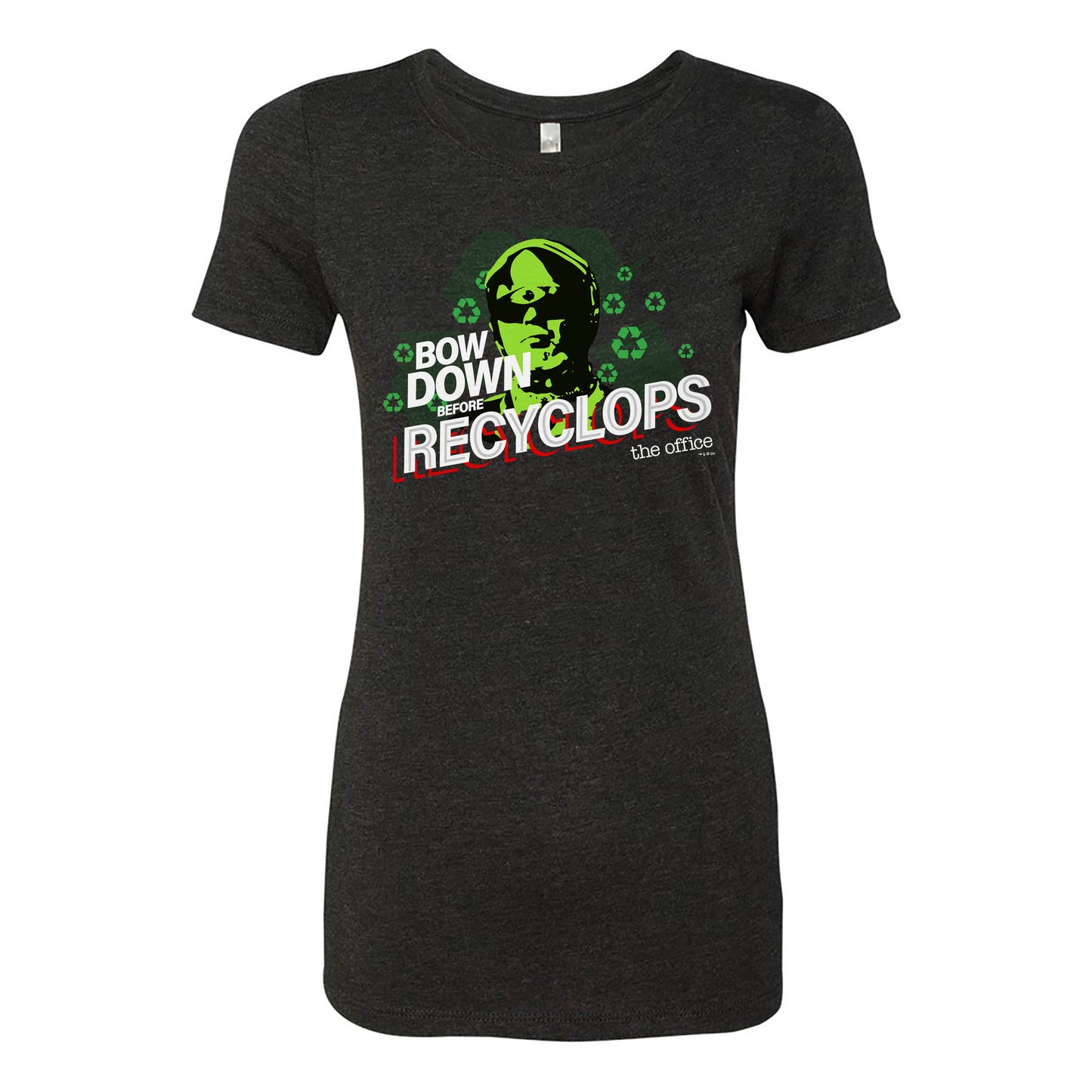 The Office Bow Down Before Recyclops Women's Tri-Blend T-Shirt