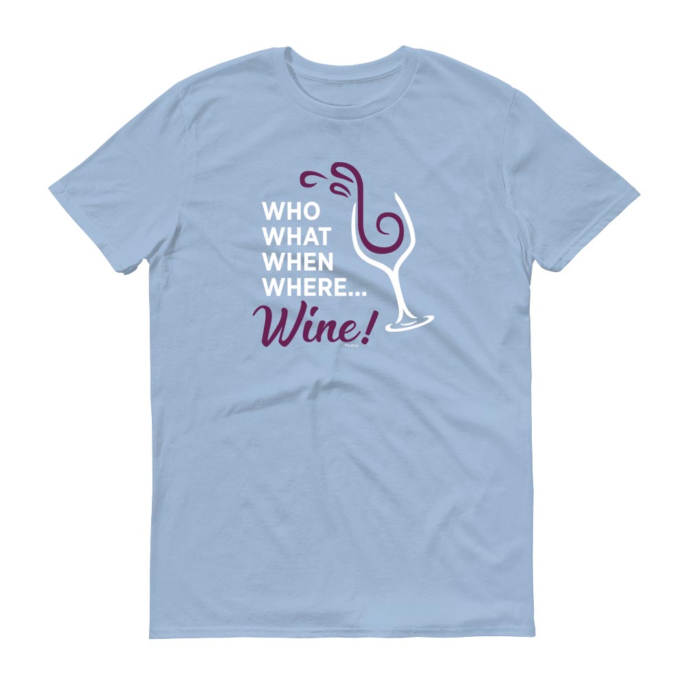 The Good Place Who What When Where Wine Men's Short Sleeve T-Shirt