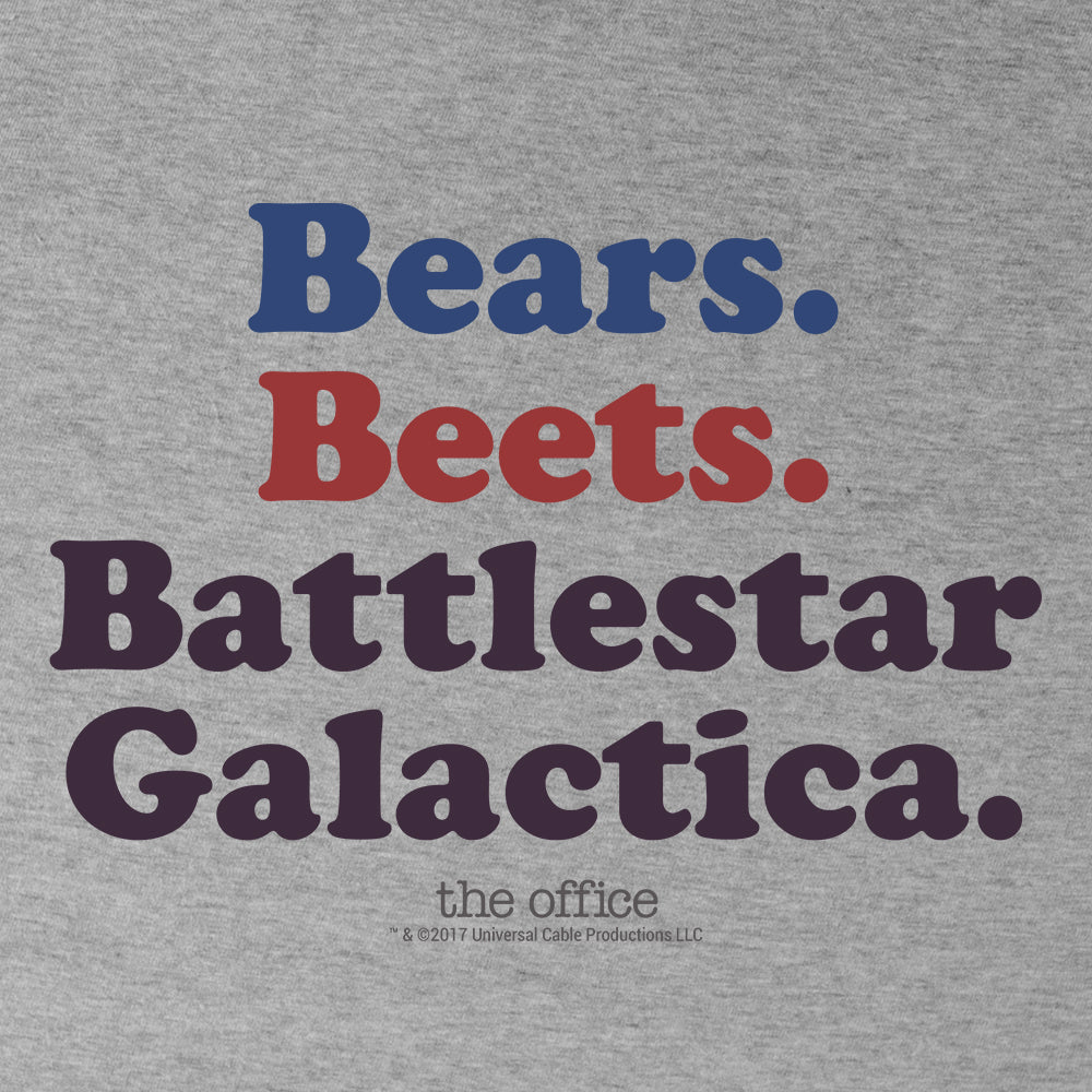 The Office Bears. Beets. Battlestar Galactica Men's Tri-Blend T-Shirt