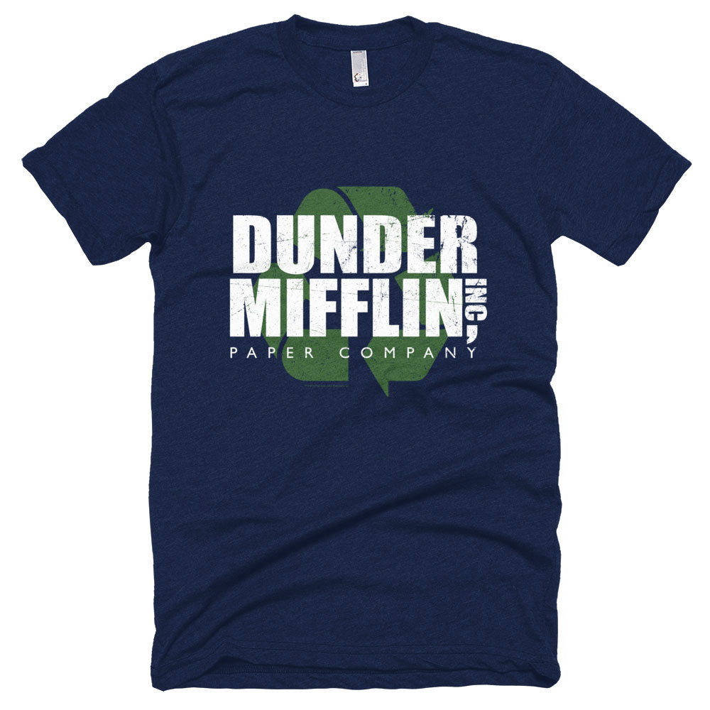 The Office Dunder Mifflin Recycle Adult Short Sleeve T Shirt