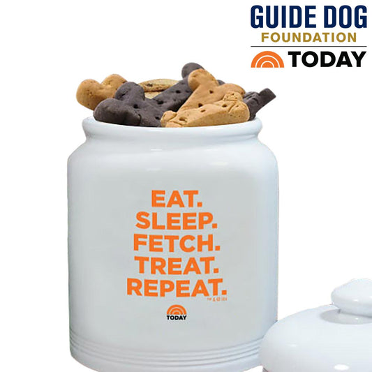TODAY Eat. Sleep. Fetch Dog Treat Jar