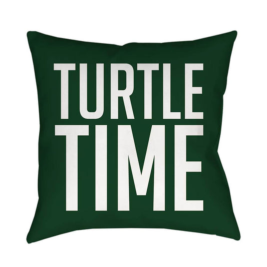 Turtle Time Pillow - 16 X 16