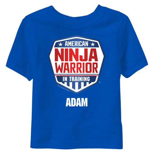 Personalized American Ninja Warrior In Training Kids T-Shirt